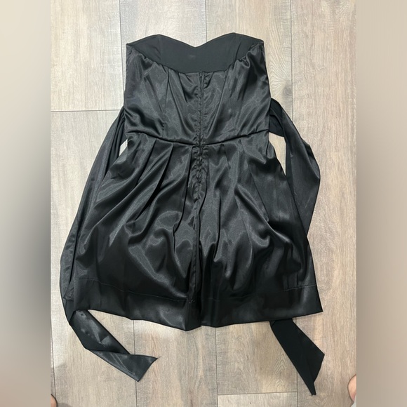 Rubyrox Strapless Black Dress Size 7 - Picture 6 of 8